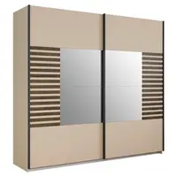 Rauch Möbel SKŘÍŇ S POSOUVACÍMI DVEŘMI, šampaňská, tmavý dub, 226/210/62 cm