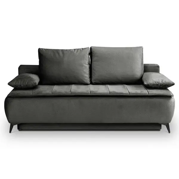 MID.YOU ROZKLÁDACÍ POHOVKA, textil, šedobéžová