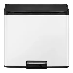 Odpadkový koš Eko Essential 20+9l bílý 822829