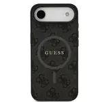 Zadní kryt Guess PU Leather 4G Colored Ring Magnetic pro Apple iPhone Air, černá