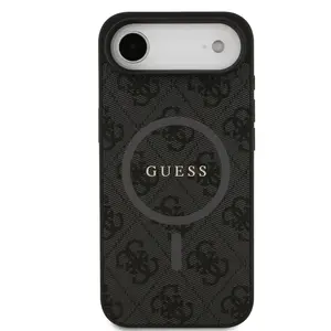 Zadní kryt Guess PU Leather 4G Colored Ring Magnetic pro Apple iPhone Air, černá