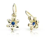 Cutie Jewellery Zlaté detské náušnice C1993-10-X-1 modrá