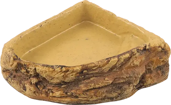 Miska Repti Planet terarijní rohová světlá 14,5×14,5×4cm