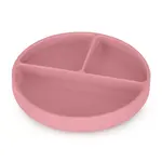 PETITE&MARS Tanierik silikónový deliaci okrúhly Take&Match Dusty Rose 6m+