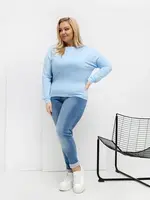 Plus size světle modrá mikina