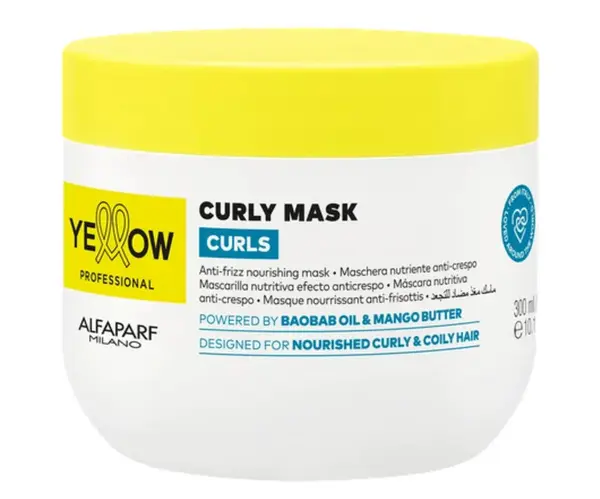 Maska pro vlnité, kudrnaté a afro vlasy Yellow Professional Curls Curly Mask - 300 ml + dárek zdarma