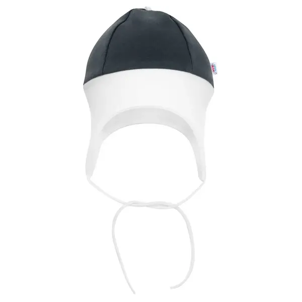 New Baby Kojenecká čepička  The Best grafitová, vel. 80 (9-12m)