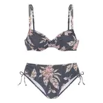 SUNSEEKER Bikiny  hnedá / olivová / svetlooranžová / ružová / čierna