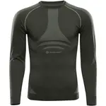 ALPINE PRO AMBOS Pánské funkční spodní triko, tmavě zelená, velikost XL/XXL