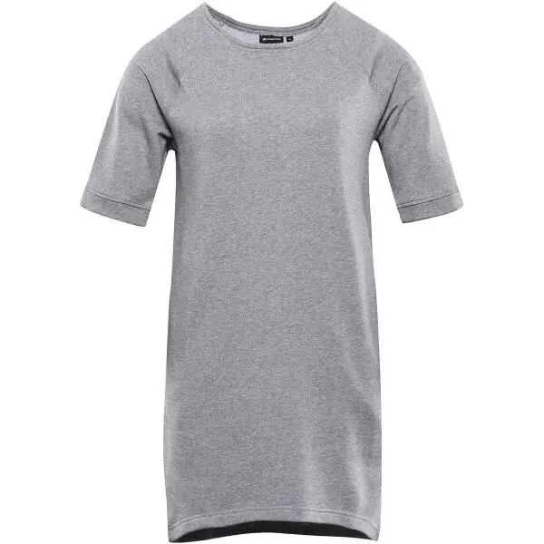 ALPINE PRO MOLEDA Dámske bavlnené šaty, sivá, veľkosť