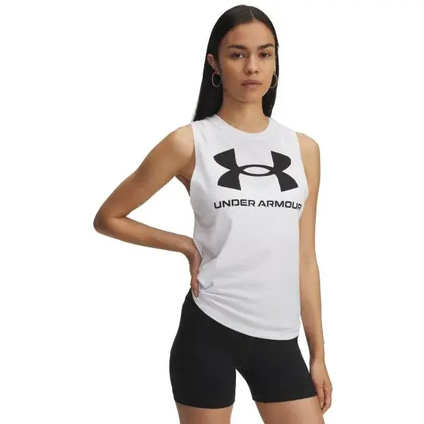 Under Armour LIVE SPORTSTYLE Dámské tílko, bílá, velikost