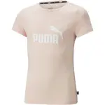Puma ESSENTIALS LOGO TEE Dívčí triko, růžová, velikost