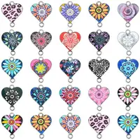 42Pcs 21 Styles Alloy Enamel Connector Charms