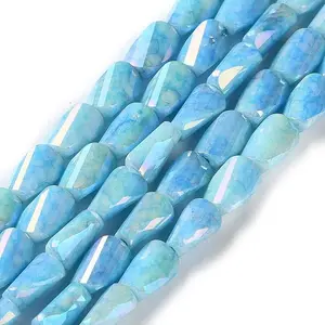 Ombre Effect Dyed Glass Beads Strands