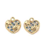 Brass Pave Cubic Zirconia Pendants