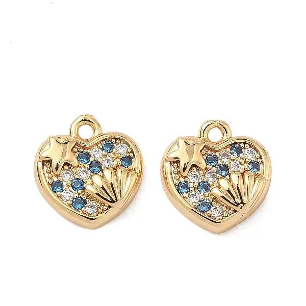 Brass Pave Cubic Zirconia Pendants