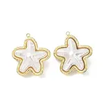 304 Stainless Steel with ABS Plastic Pearl Pendants