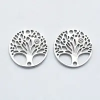 316 Surgical Stainless Steel Micro Pave Cubic Zirconia Links connectors