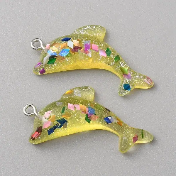 Transparent Resin Pendants