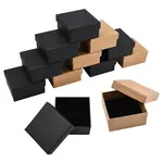 12Pcs 2 Colors Cardboard Paper Jewelry Set Boxes