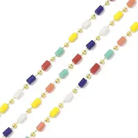 Brass & Glass Link Chain