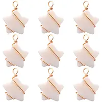 30Pcs Natural Freshwater Shell Pendants