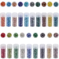 95g 19 colors 11/0 Two Cut Round Hole Glass Seed Beads