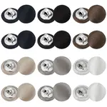 96Pcs 6 Colors 1-Hole Cloth Buttons