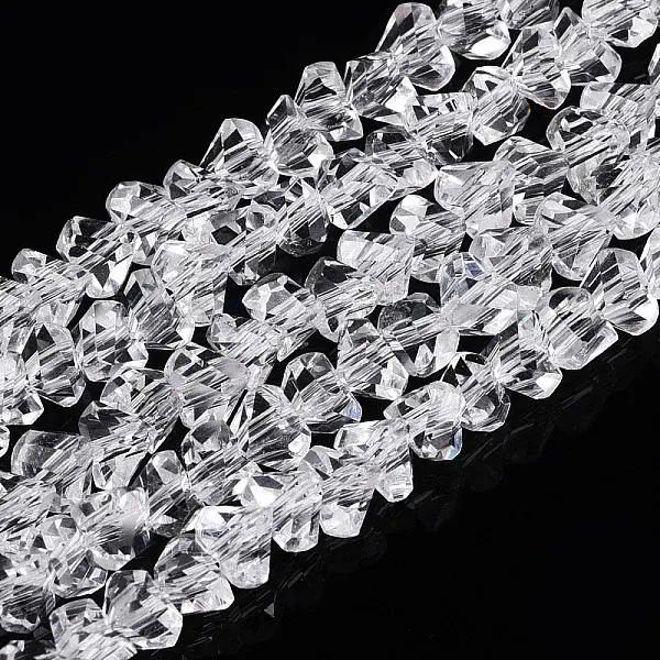 Transparent Glass Beads Strands