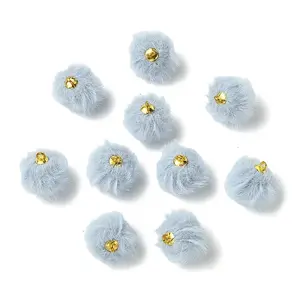 20Pcs Plush Pompom Pendants