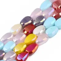 Electroplate Opaque Glass Beads Strands