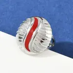 Flat Round 304 Stainless Steel Enamel Finger Rings for Women