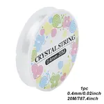 3 Rolls Round Elastic Crystal Thread