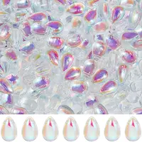200Pcs Transparent Glass Beads