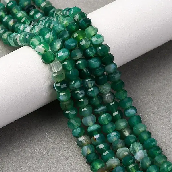 Natural Banded Agate Beads Strands