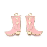 Rack Plating Alloy Enamel Pendants