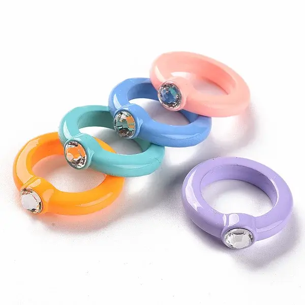 Opaque Acrylic Finger Rings