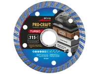 Kotouč řezný diamantový 115mm PROCRAFT DT115 Turbo