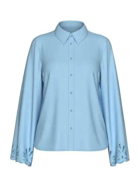 SELECTED Blúzka 'Dahlia'  nebesky modrá