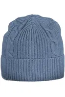Pletená čepice v modré barvě