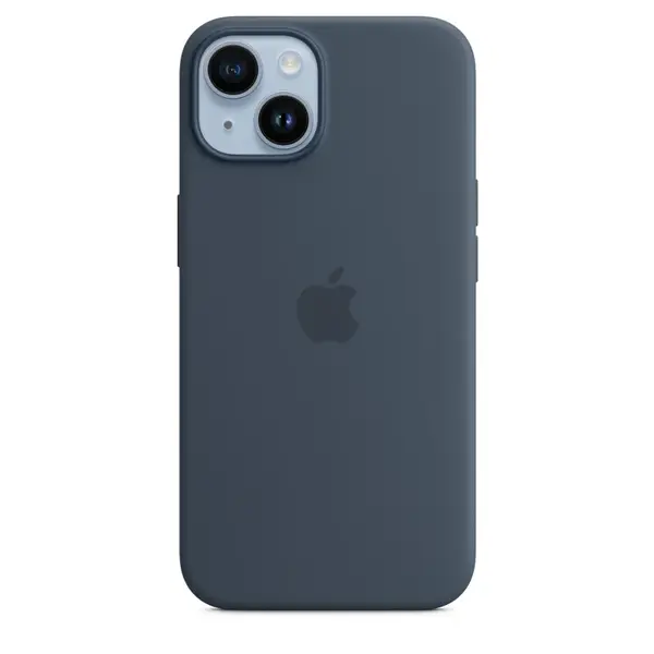 Zadní kryt Silicone Case with MagSafe s Apple iPhone 14, storm blue