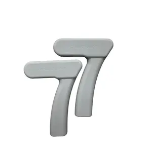 SharpShape Silikonové činky "7" 2X1 kg béžová moonstone