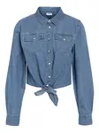 Noisy may Blúzka 'NMHelsa'  modrá denim