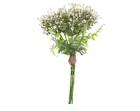 Umělá kytice Bobule 31 cm, bílá