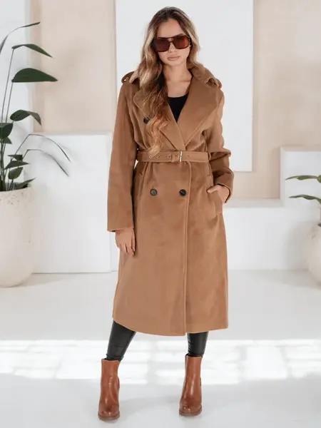 Dámský trenčkot s páskem