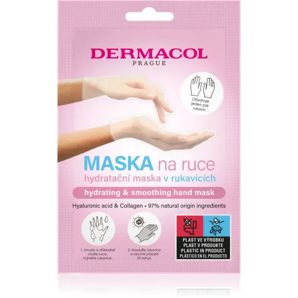 Dermacol Hand Mask Hydrating & Smoothing rukavice s hydratačným účinkom 1 pár