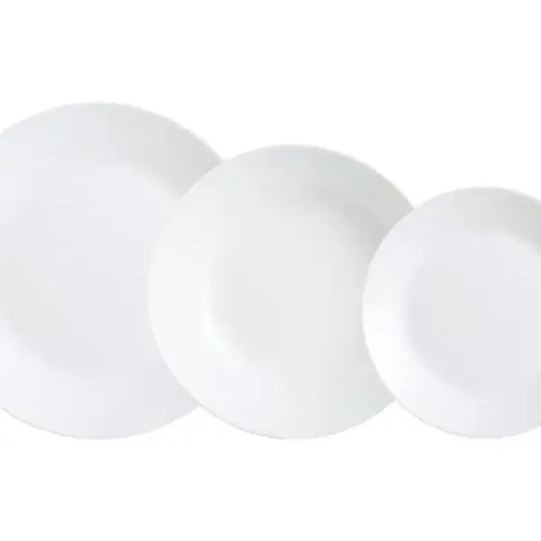 Sada talířů  (18 dílů) Zelie, bílá