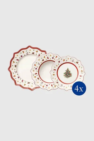 Jídelní set pro 4 osoby Villeroy & Boch Toy's Delight 30 / 25 / 26,5 cm. 12-pack více barev