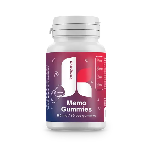 KOMPAVA Memo Gummies 180 mg / 60 cukríkov