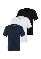 Copenhagen Studios Tričko  tmavomodrá / čierna / biela